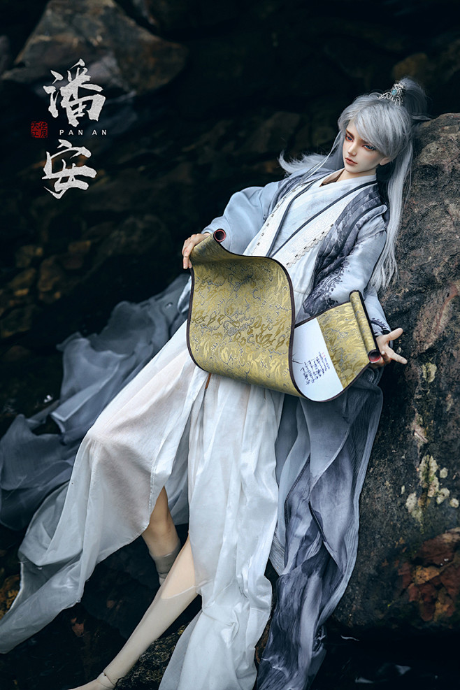 bjd娃娃as服饰74cm潘安水墨古风套装云翳cl1160729淘宝网