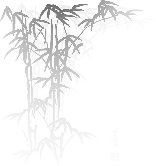 米兔1991采集到竹子 叶-竹叶 1 米兔1991采集到竹子 各类竹子剪影素材