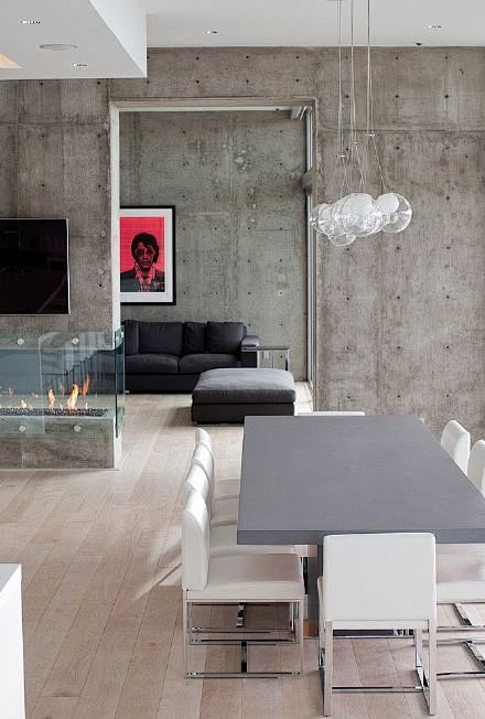 清水混凝土装修冷静工业风