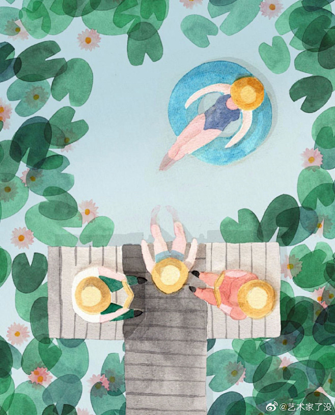 11:30:48俯视水彩风景 676767672喜欢插画作品希cc同采自