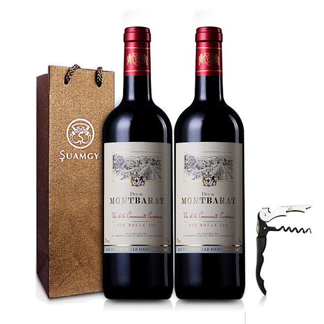 红酒 进口法国红酒 曼特公爵3瓶装干红 707酒庄