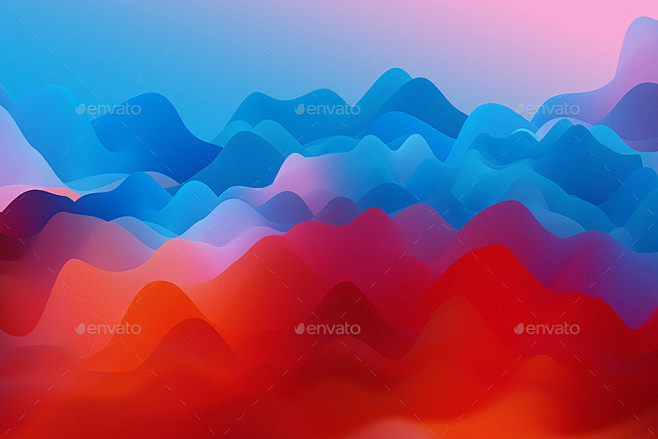 10+抽象的多彩平滑渐变高清波浪背景图Colorful Smooth Wavy Backgrounds :