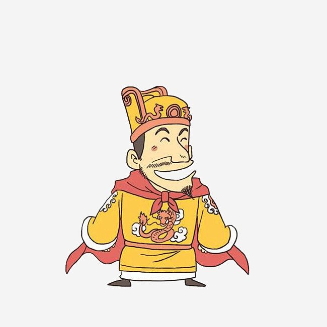 卡通手绘古代皇帝