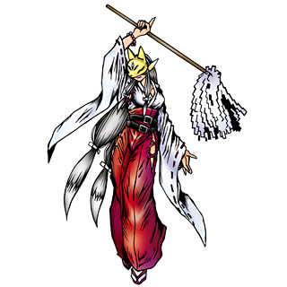 咲耶兽巫女形态数码兽图鉴数码兽数据库