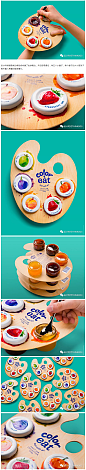 【Coloreat儿童果酱品牌趣味包装设计】
这组包装的创意设计，让商品更具吸引力~