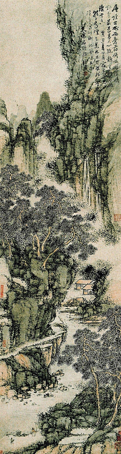 清初四僧髡残石溪