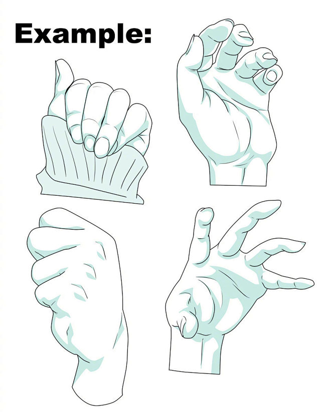 人体手握姿势绘画参考简单粗暴自己借鉴转需作者绘画姿势人体新浪网