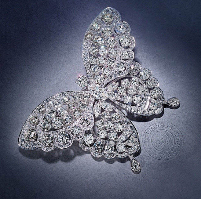 graff钻石蝴蝶饰品