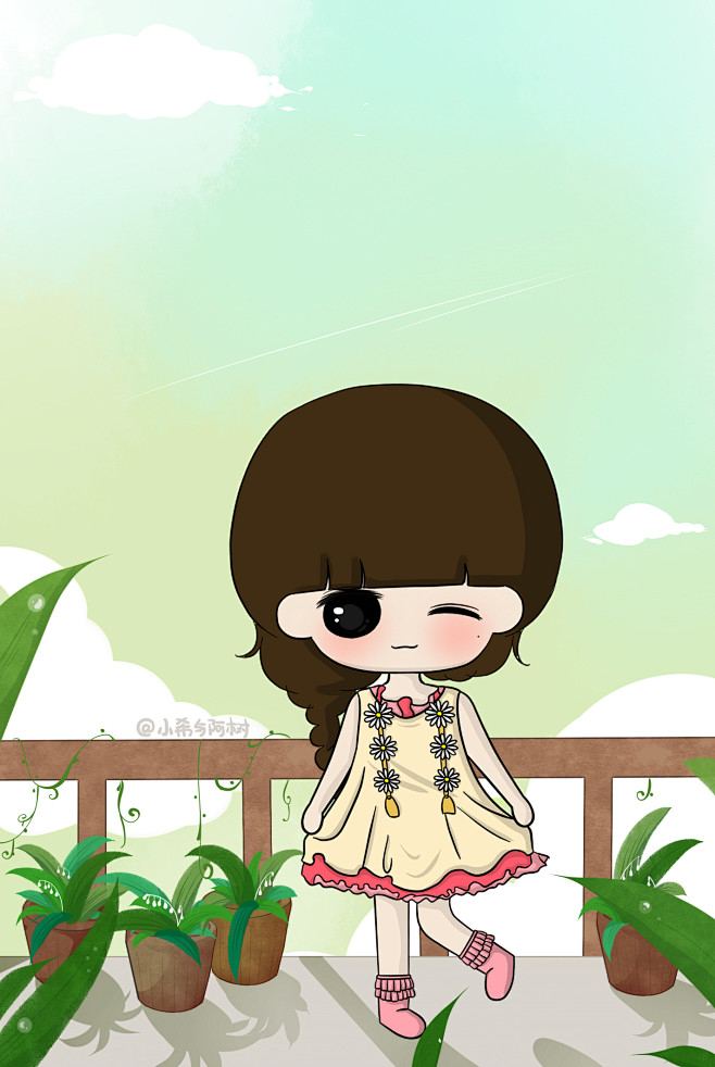 2喜欢小希q版小希与阿树该采集也在以下画板加载更多