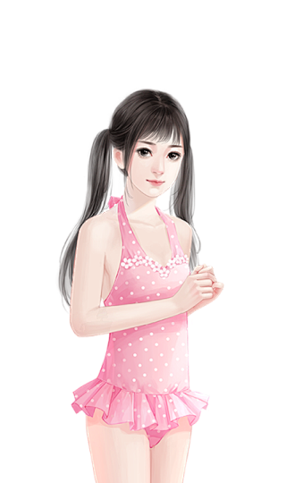 双马尾女生泳装_540