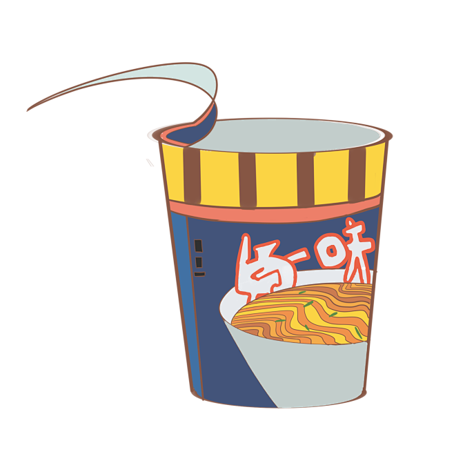 卡通泡面