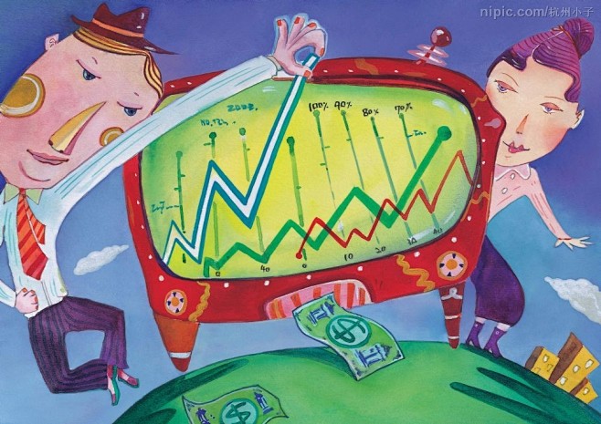 股市k线图漫画设计图