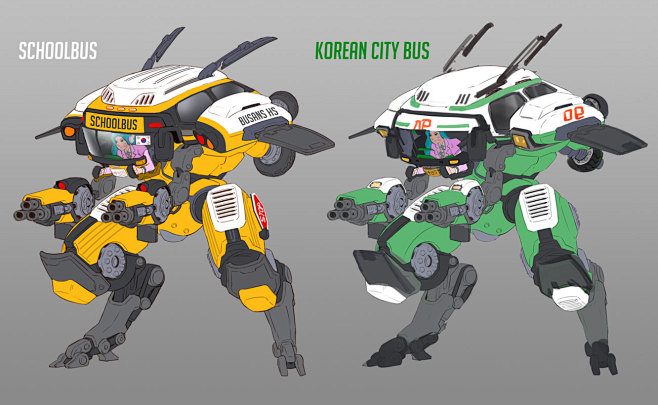 《守望先锋》中的 d.va academy 机甲皮肤艺术