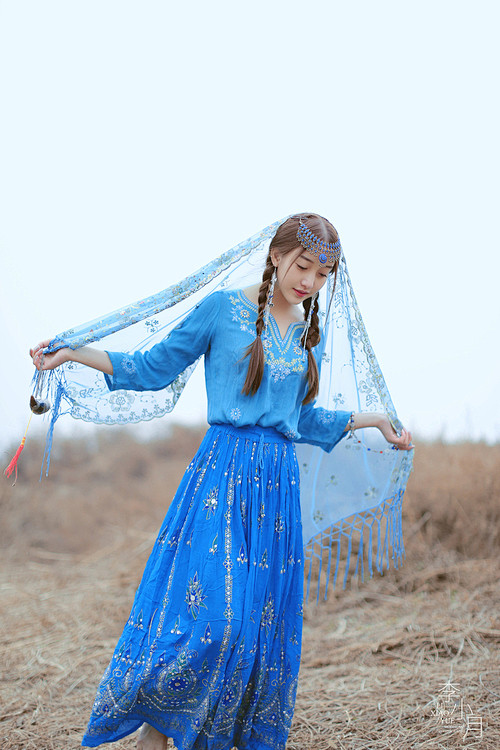 「大漠谣.蓝」--@摄影师李小月_2