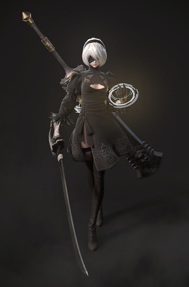 Nier Automata 2b Sangyeol Cheon Nier Automata 2b Fanart