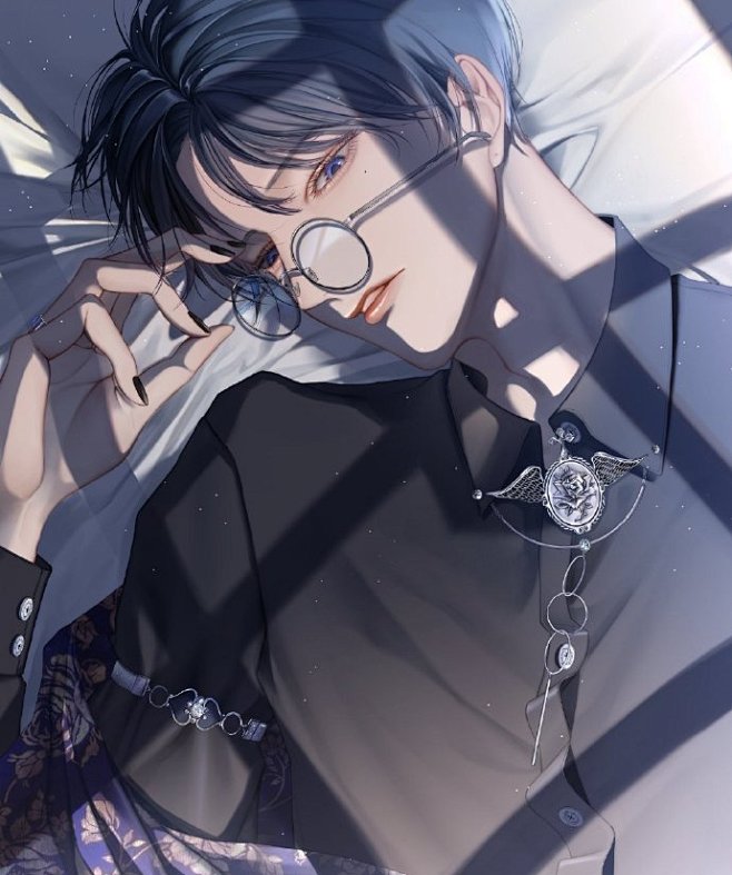 漫画日本画师太太笔下的忧郁型男孩子们画风也太喜欢了二次元条漫twi