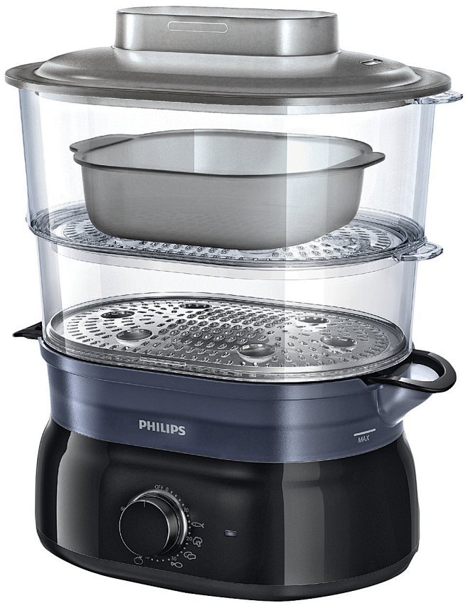 Philips Daily Collection Steamer HD9116/00 steam cookers (Black