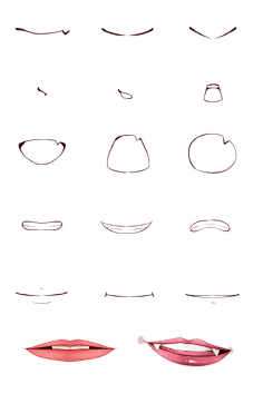 com 【#嘴巴画法# 】别再把嘴巴画成一条线啦!