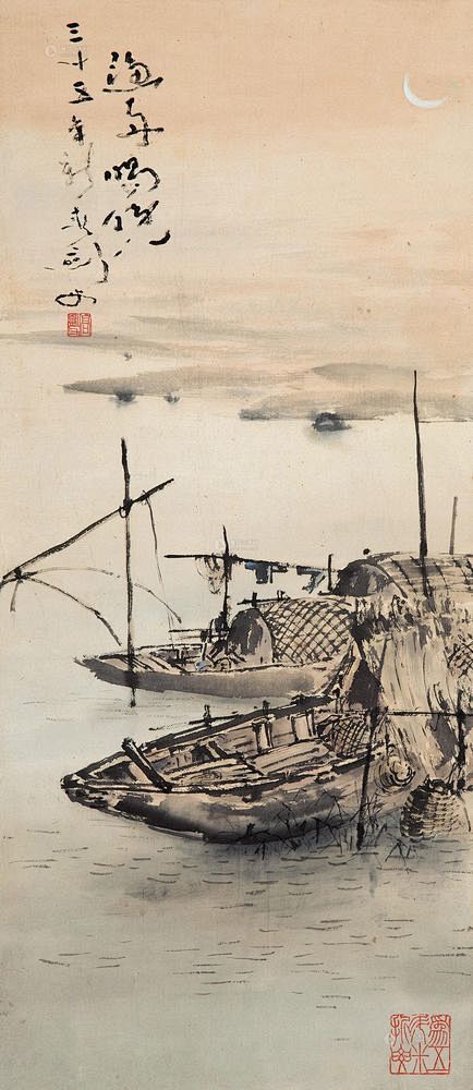 15:25:20【国画 —— 渔舟唱晚】船《4》呼噜噜同采自image