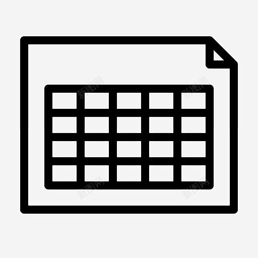 电子表格选项卡软件图标选项卡icon标识标志ui图标设计图片免费下载