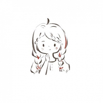 可爱简笔画女头
