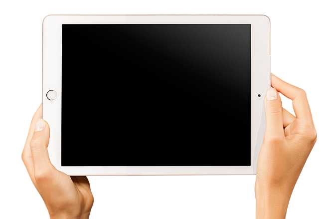 手拿ipad