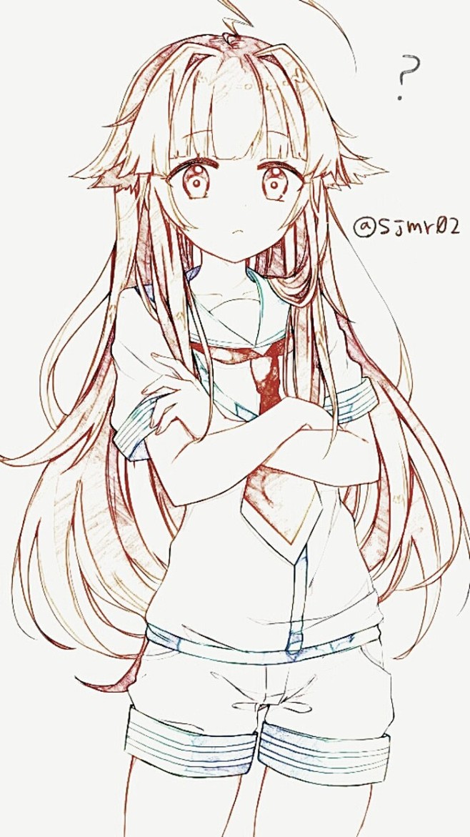 美女妖孽美男青春治愈动漫美少女冷色系黑白闺密花花动漫女孩怎么画