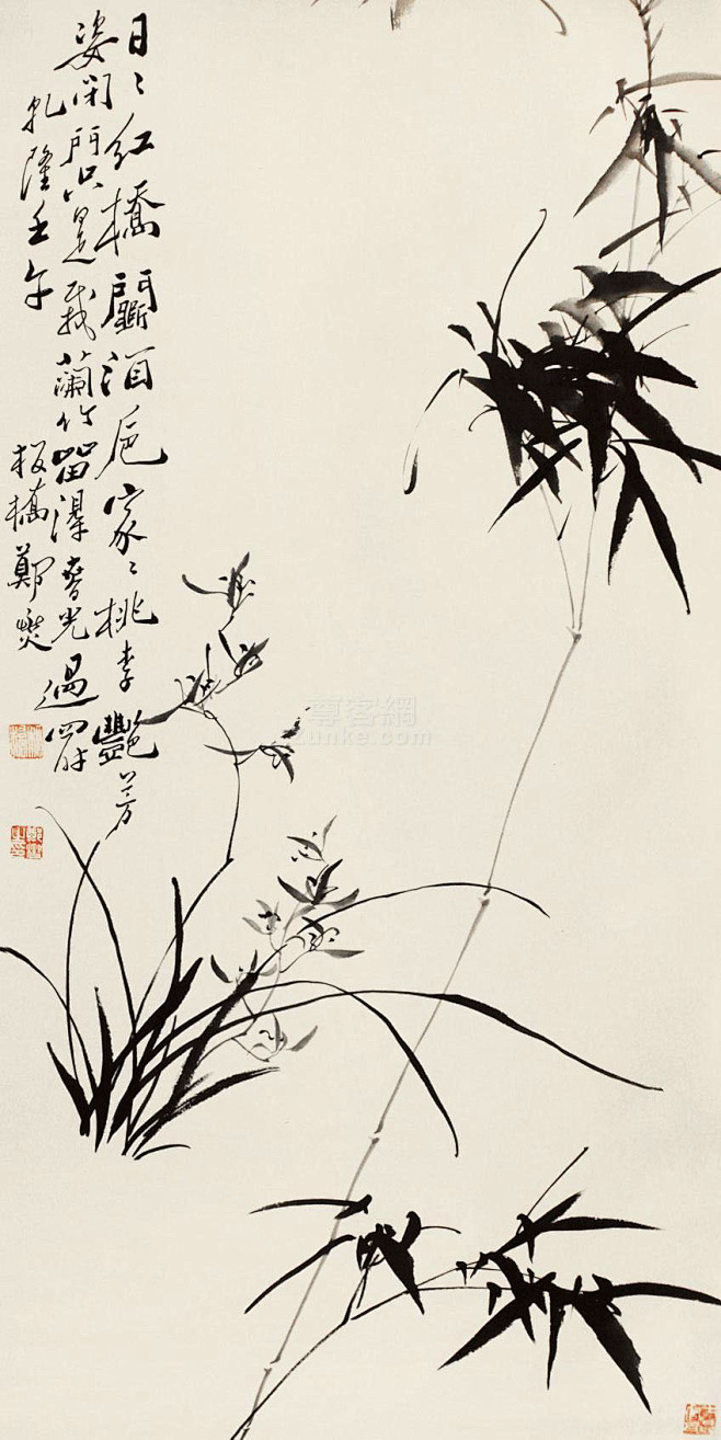 郑板桥国画竹子