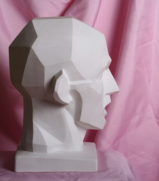 造型面部结构结构块面人像入门几何形体概括头像