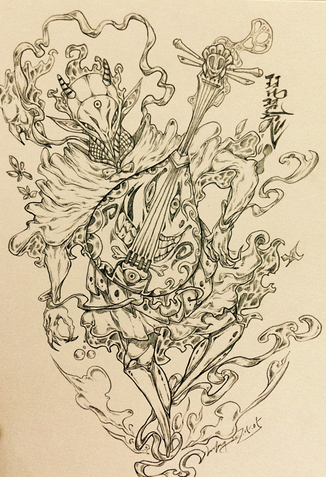 鬼琵琶琵琶鬼的图片琵琶灵异事件琵琶鬼鬼灭之