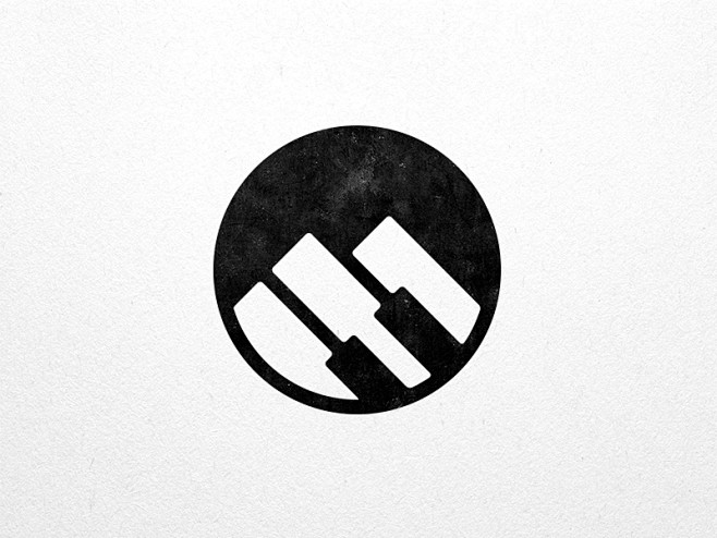 黑白琴键26款钢琴元素logo设计