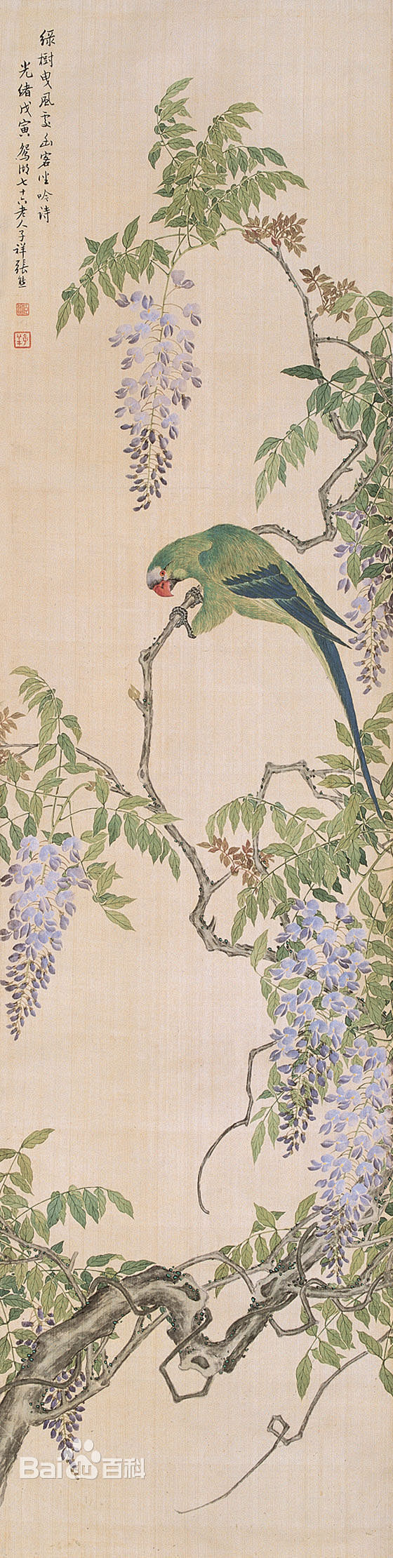 转载晚清画家张熊的花鸟画欣赏3