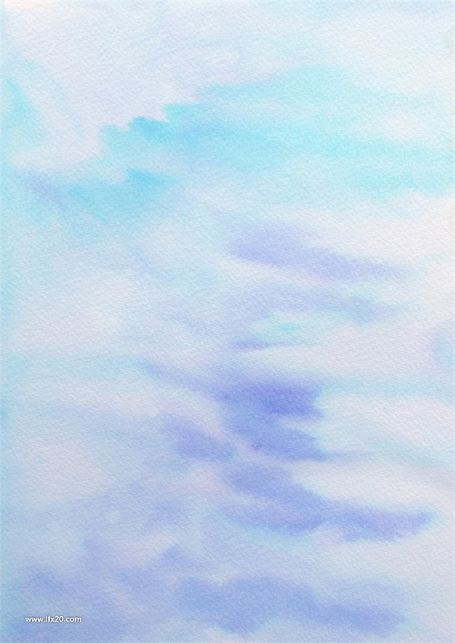 蓝色系水彩背景