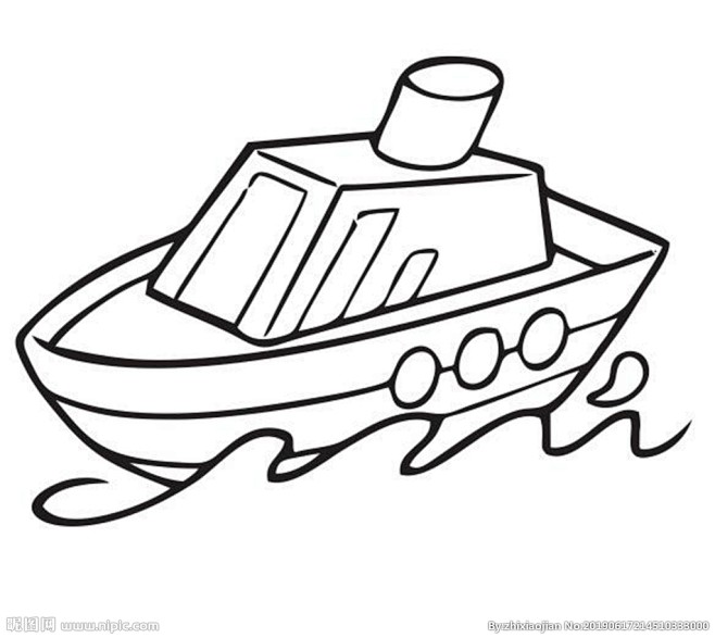 简笔画船