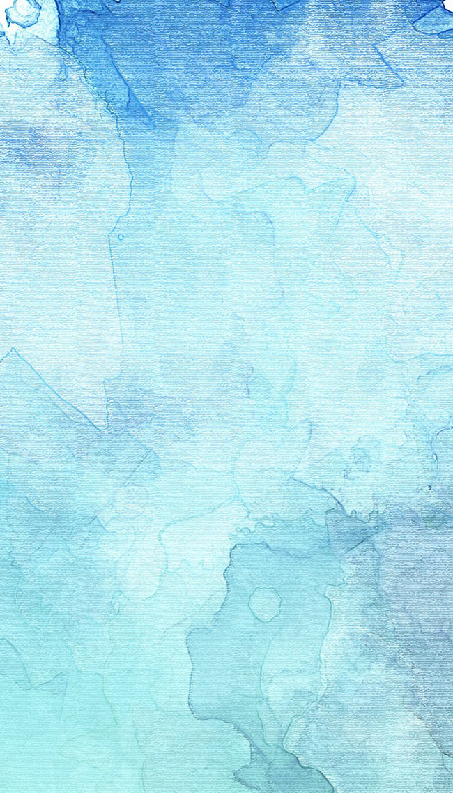 蓝色晕染水彩海报背景