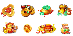 _O(泥娃娃)O_采集到宝石金币