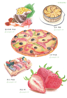 喜欢小卷子的瑟瑟采集到水彩食物