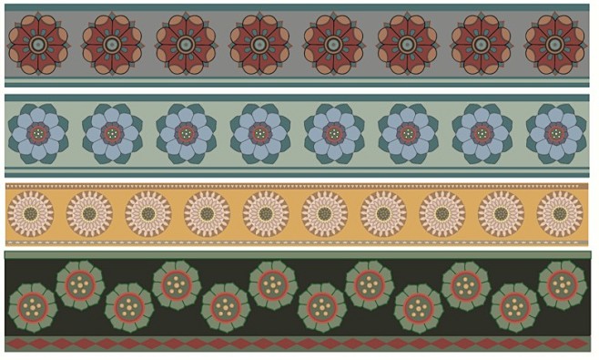 图案设计 ai源文件-花瓣网|陪你做生活的设计师 | 图案设计 二方连续