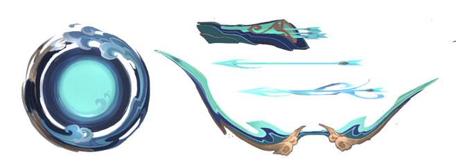 王者荣耀 太华 伽罗 背景 武器 png