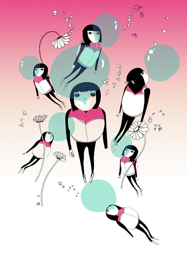 阿美寮 的插画 静谧得象泡泡糖儿的遗嘱