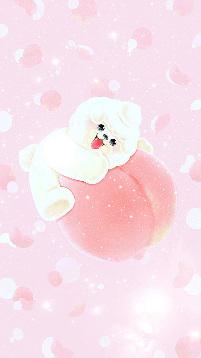 卡通手机壁纸少女原宿粉色少女心可爱日系韩系锁屏壁纸78