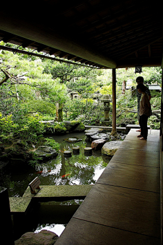 l丨日式枯山水園林景觀庭院花園設計丨景觀汀步置石水景籬笆圍欄設計