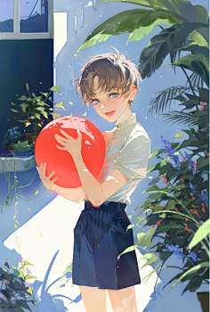 采花大大采集到日系卡通插画类