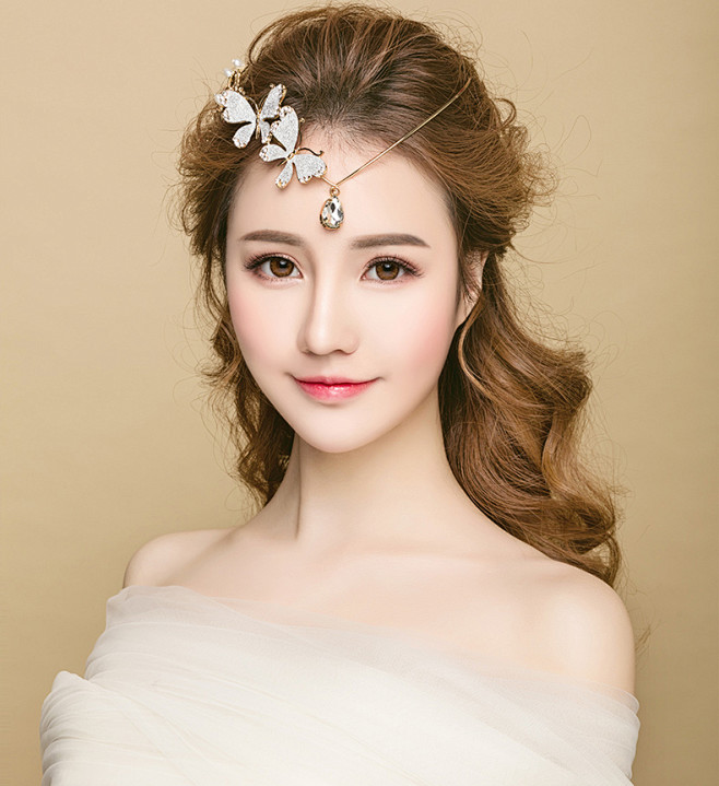 禁止商用后果自负新娘发型新娘造型婚礼发型酶法甜美梦幻新娘美妆婚纱