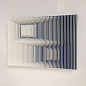 For Sale on 1stdibs - Cross perspectives Transblue, Aluminum, Plexiglass by Jose Margulis. Offered by Contempop Gallery.
