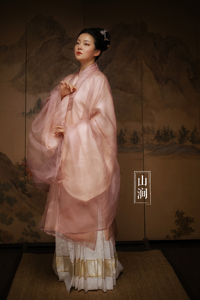 山涧服饰女装汉服明制真丝立领长袄袄裙披风马面裙幽素淘宝网