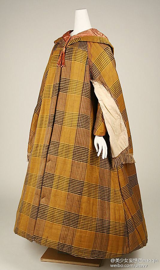 维多利亚时代斗篷三长款19世纪50年代至后期