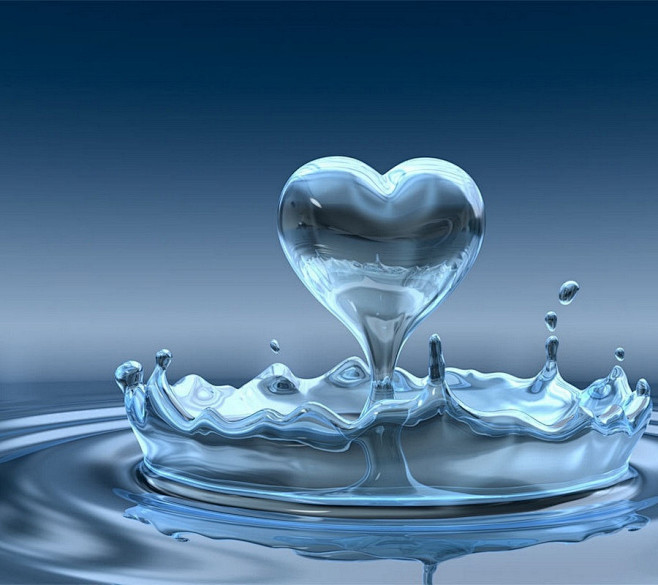女人的心都是水做的纯洁无暇晶莹剔透水之爱补水女性广告背景飞溅溅起