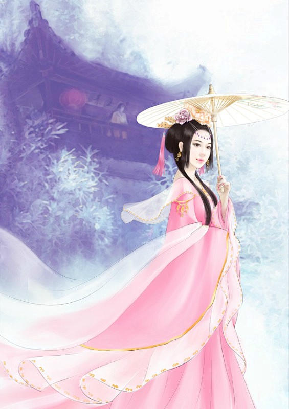 古装美女手绘仙女中国图片