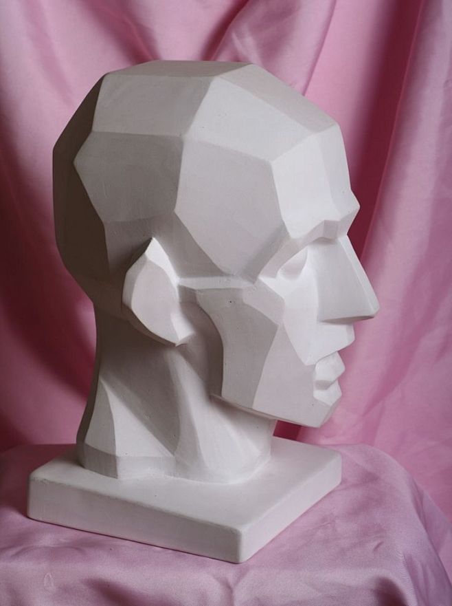 造型面部结构结构块面人像入门几何形体概括